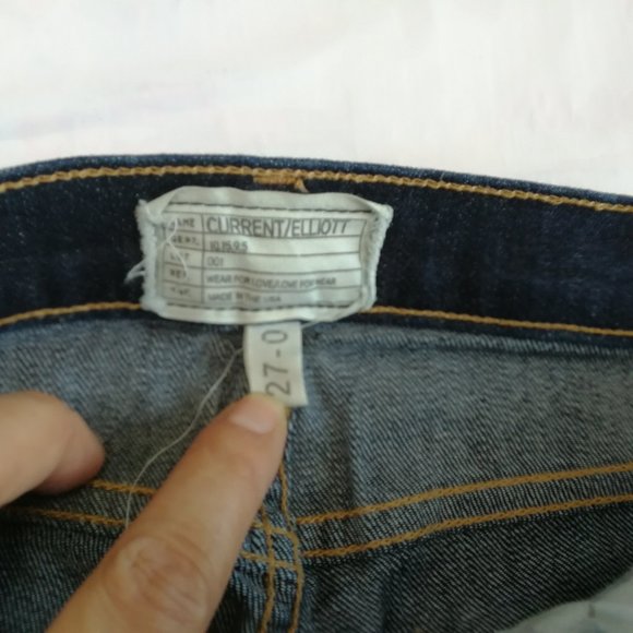 Current /Elliott High Waist Ankle Skinny Jeans 27 - Picture 3 of 9